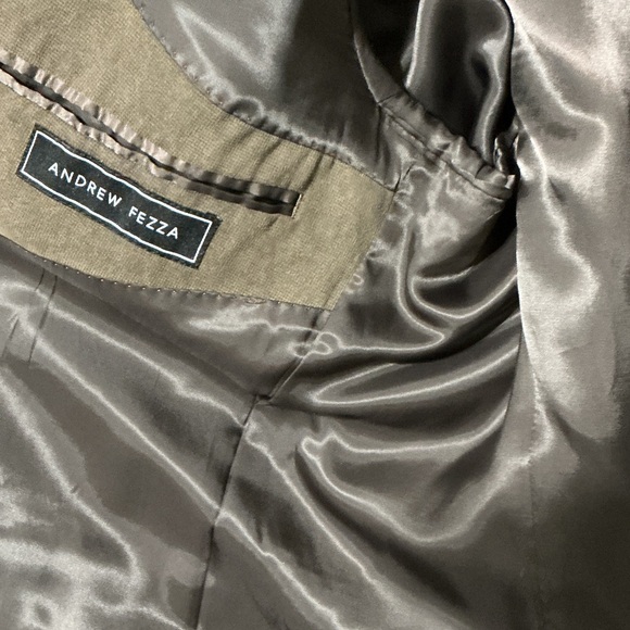 Andrew Fezza Brown Men's 3 Button Blazer 50L - Picture 9 of 9